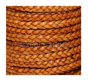 Excel exporte des cordons tressés en cuir véritable de haute qualité-Décorations polyvalentes pour la fabrication de bijoux-Divers - Product Image 1