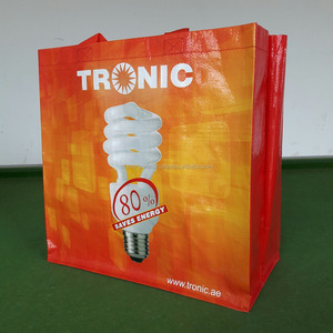 WCA PP Woven Shopping <b>Bag</b> Vietnam Evergreen Double PP Webbing Handles Customized Color U-<b>Piping</b> Construction - Product Image 2