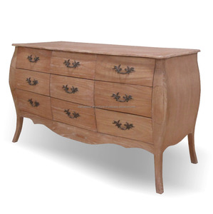 Nội Thất Pháp Sang Trọng Indonesia Commode 9 Ngăn Kéo Bạc Cổ - Product Image 4