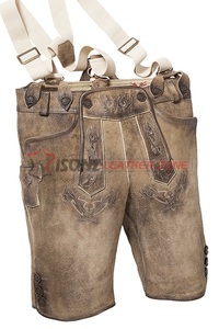 Genuine Suede <b>Leather</b> <b>Short</b> Lederhosen <b>Men</b> Bavarian Outfit Oktoberfest Costume Oktoberfest Trachten - Product Image 4