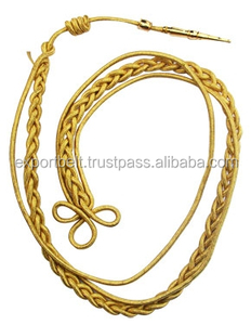 OEM Lanyards Aiguilletes Hombro Chainmail Cordones trenzados Viscosa Hecho Cordón Flashes Banda Vestido Túnica Cordones de hombro - Product Image 2