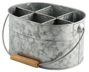 Utensilio de metal galvanizado Caddy Cubiertos y organizador de almacenamiento de utensilios de cocina - Product Image 1