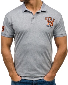 T-shirt polo personnalisé, polo logo brodé nouvelle saison vêtements de mode t-shirt de qualité bon marché pour hommes - Product Image 2