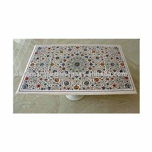 Pietra Dura <b>Marble</b> Inlay <b>Table</b> <b>Top</b> - Product Image 1
