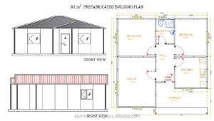 Alta calidad prefabricadas casa de una sola planta-82 m2.> 166 m2 - Product Image 3