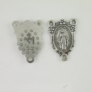 Virgin Mary Miraculous เหรียญลูกประคำเครื่องประดับทางศาสนาคริสเตียนส่วนใหญ่ทำจากโลหะผสม - Product Image 1