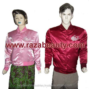 เสื้อแจ็กเก็ตผ้าซาตินพิมพ์ลายเสื้อแจ็กเก็ตเบสบอลผ้าไหมเสื้อแจ็กเก็ตบอมเบอร์ - Product Image 4