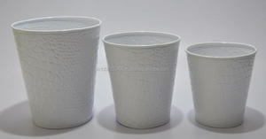 Vente en gros de pots à fleurs décoratifs de style américain galvanisés pour l'extérieur, nouveaux modèles, pots à fleurs avec plateau en poudre enduite, frais - Product Image 5