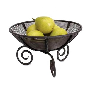 Los mejores precios al por mayor, cesta de sauce con asa, cestas de mimbre para regalos y uso de frutas, cesta de Sauce de Metal multiusos - Product Image 1