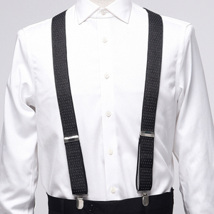 Mens Nero <span class=keywords><strong>Bretelle</strong></span> Largo Elastico Regolabile In Pelle <span class=keywords><strong>Bretelle</strong></span> Y Forma Con Una Forte Clip di - Product Image 3