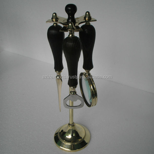 Abridor de botellas de lupa de Metal de estilo náutico y abrecartas modelo de fundición de aluminio - Product Image 3