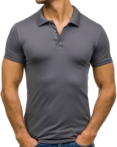Polo à manches courtes avec logo personnalisé pour homme, haut à col rond, haute qualité, mode Offre Spéciale - Product Image 2