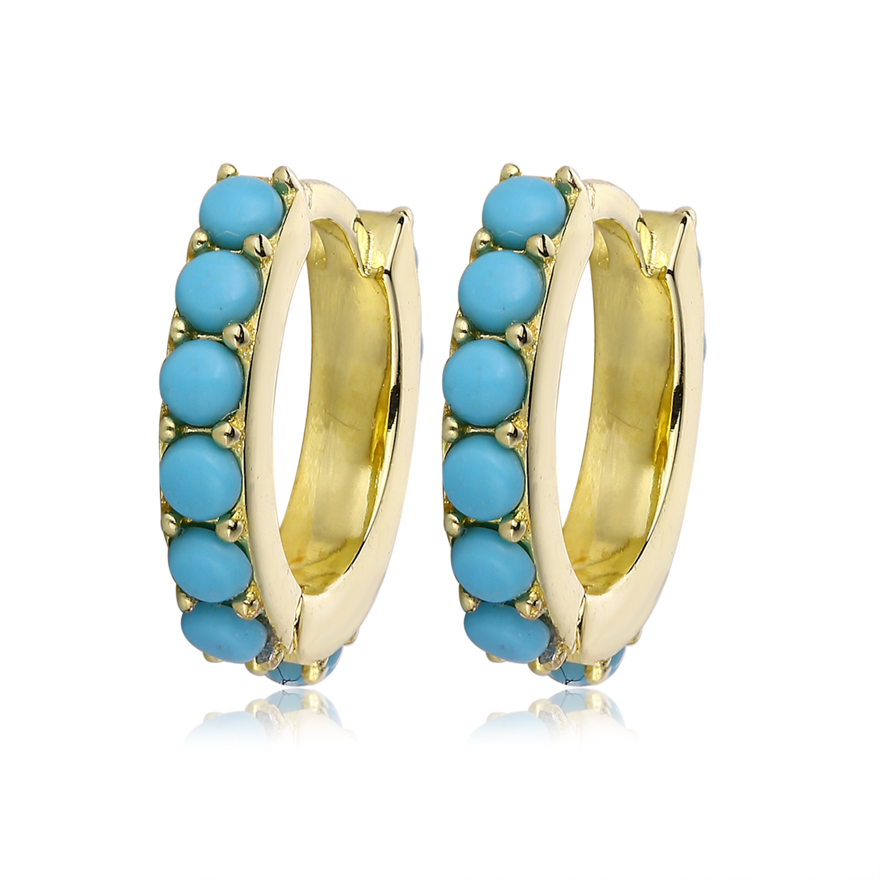 18k gold turquoise