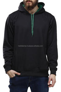 Pull-over personnalisé Sweats à capuche en éponge française pour hommes Pull-over noir léger Sweat à capuche de créateur OEM OEM - Product Image 2