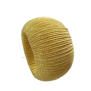 Porte-mouchoirs Rond de serviette Design fait à la main Perles de verre Porte-serviettes décoratif Anneau Utilisation de la fête de mariage - Product Image 4