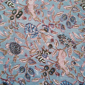 Tela de algodón con estampado de bloques de mano sostenible para prendas de vestir, textiles para el hogar, accesorios para muebles y bolsos, tela de materia prima impresa - Product Image 3