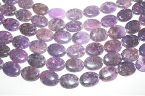 Lepidolite Oval Bead Stone <b>Necklace</b> Stones Oval Beads <b>Crystal</b> Charms for Jewelry Making <b>Crystal</b> Women <b>Necklace</b> Wholesaler - Product Image 2