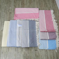 Serviette turque en coton d'hôtel de luxe Couverture de plage en coton extra large Fouta Coverlet Linge de lit Jetés de fabricant de l'Inde
