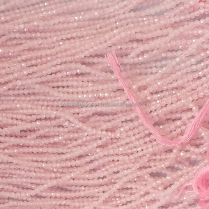 Pierres précieuses à facettes en vrac, perles de Quartz Rose naturel, à facettes, 2 - 3 MM, micro pierre - Product Image 5