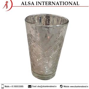 Pot à bougie de Noël en verre de haute qualité fait à la main personnalisé avec emballage suspendu du fabricant indien - Product Image 4