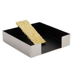 ที่ใส่ผ้าเช็ดปากค็อกเทลสีทองหลอมเหลวที่ใส่ผ้าเช็ดปากสำหรับโต๊ะ - Product Image 1