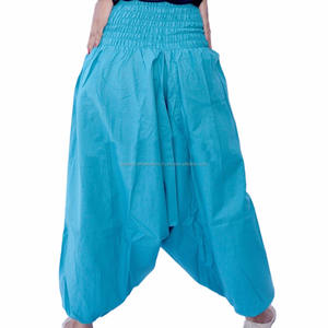 Aladdín-pantalones de estilo Vintage Hippie, pantalón indio, étnico, con entrepierna caída, bohemio, Verano - Product Image 3