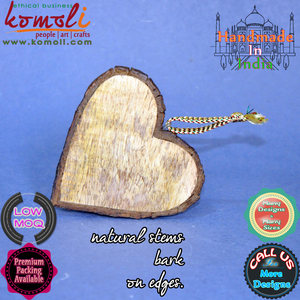 Adornos de árbol de Navidad de madera de color personalizados, formas artesanales para pintar - Product Image 5