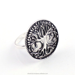Éternité belle bague en argent uni 925 argent sterling massif femmes bijoux faits à la main pierres précieuses semi-précieuses bagues en argent - Product Image 2