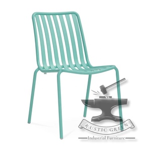 เก้าอี้รับประทานอาหารคาเฟ่โลหะอุตสาหกรรม - Product Image 1