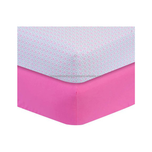 2018 High Quality Customize Size Pure Organic Cotton Fitted Baby Crib Sheets Set - Product Image 1