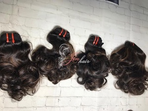 Directo de fábrica al por mayor Magic Funmi pelo ondulado color claro alto 100% pelo crudo vietnamita - Product Image 5