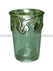 Forme de pot beaux bougeoirs votifs en verre plaqué mercure lanternes et bocaux à bougies - Product Image 5