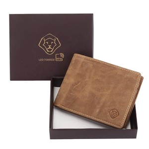 Indian Exporter Genuine Leather Olive <b>Trifold</b> RFID Blocking <b>Wallet</b> for Men Secure Slim Design for Daily Use Available For Sale - Product Image 6