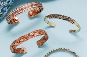 <b>Copper</b> Alloy Cuff Magnetic Health Bracelet-Unisex Classic Christian Handmade - Product Image 6