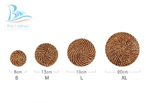 Posavasos de ratán hecho a mano, tapete de lugar y placa de carga de Vietnam, 100% - Product Image 4