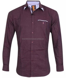 Camisas informales antiarrugas para hombre de negocios de invierno ajustadas de manga larga a rayas de mezcla de algodón y poliéster de servicio OEM de buena calidad - Product Image 5