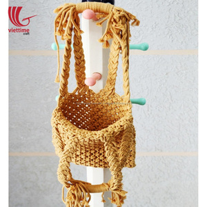 Sac en macramé vintage tissé à la main, fabriqué au Vietnam, vente en gros - Product Image 1