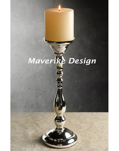 Brass <b>Pillar</b> <b>Candle</b> Holders for Table Centerpiece Metal <b>Candles</b> Stand Decoration for Weddings Special Events Parties Decoration - Product Image 3