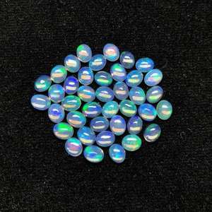 โอปอลเอธิโอเปียธรรมชาติ4มม. 5มม. อัญมณีอัญมณีทรงหลวมปรับเทียบได้เรียบ - Product Image 1