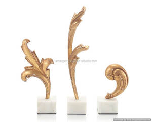 Sculpture vintage couleur or Sculpture en métal de qualité supérieure pour décoration de salon à la maison Sculpture au prix le plus bas - Product Image 1