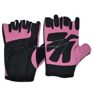Guantes de Levantamiento de Pesas de Medio Dedo para Mujer, Color Rosa y Negro, con Logotipo Personalizado, Antideslizantes, Transpirables y Ajustables, 2025 - Product Image 4