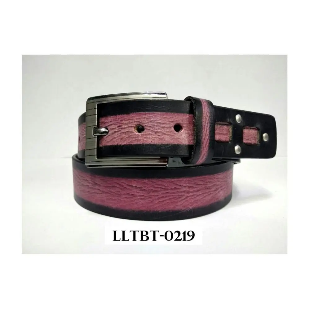 DD rose teint en cuir couleur personnalisé créateur occidental ceinture de Jeans pour hommes et femmes