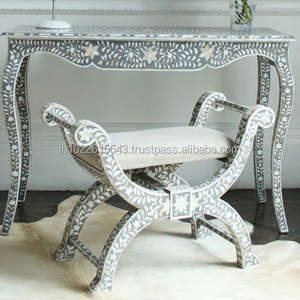 Chaise meuble à incrustation d'os, meubles - Product Image 4