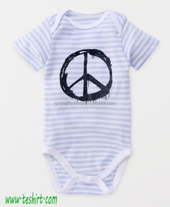 Wholesale Baby Casual Clothing Printed Flocking Cotton Kids Bodysuit Romper bamboo baby short sleeve romper tirupur india - Product Image 4