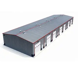 Construction Structural Prefab Metal Workshop Steel Structure Construction Workshop House