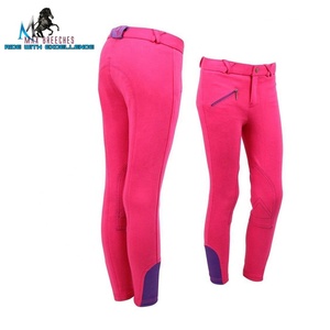 Gran oferta, ropa deportiva Ecuestre para mujer con logotipo personalizado, pantalones de montar elásticos, calentadores de protección para piernas de nailon y poliéster - Product Image 4