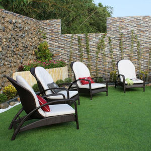 Chaise longue d'extérieur moderne Meubles incroyables en rotin et aluminium pour le jardin, le parc, l'hôtel et la villa - Product Image 1