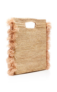 ถุงฟางหูหิ้วทรงสี่เหลี่ยมทำด้วยมือมีสองสายปรับแต่งได้ - Product Image 2