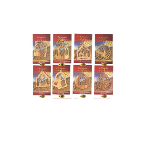 Bethléem ornement de noël fait à la main en bois d'olivier artisanat religieux européen complexe gravure cadeau décor à la maison OWO-12 - Product Image 2