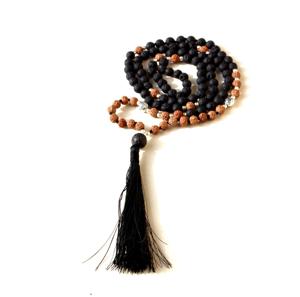 Diffuseur d'aromathérapie bijoux perles de lave Mala collier en gros Rudraksha spirituel collier de pierres précieuses faites à la main - Product Image 5